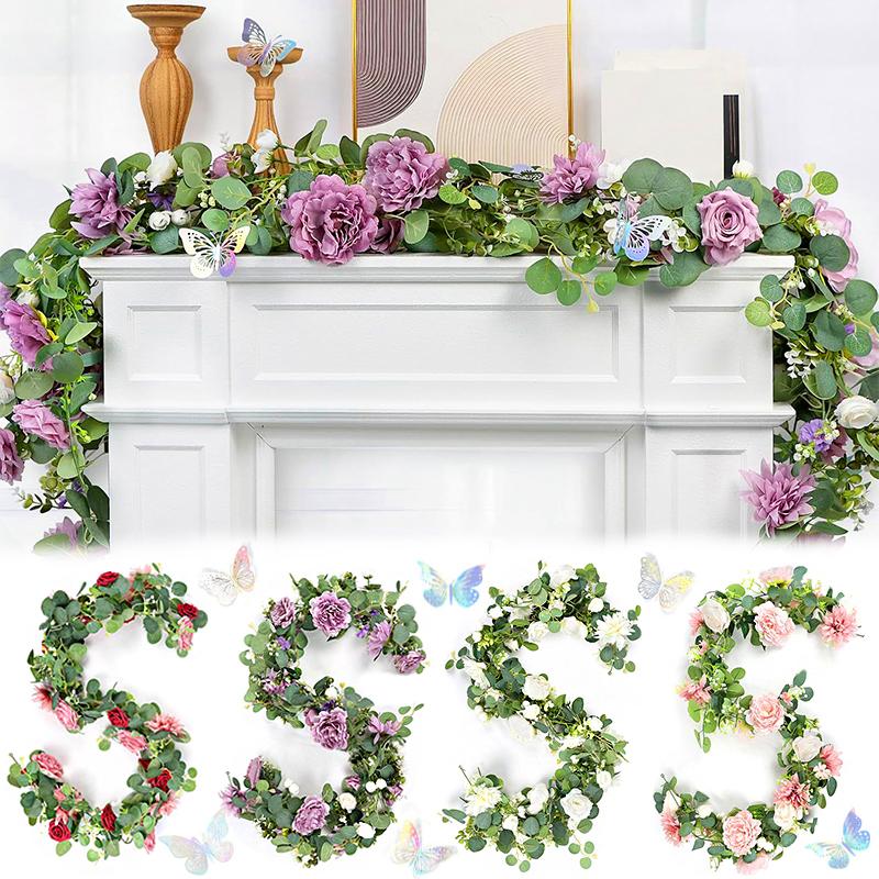 1PC Simulation Eucalyptus Vine Parties Home Decoration Hanging Party Artificial Vine Wall Decor Multiple Options Available