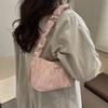 Korean Style Ruched High Aesthetic Armpit Bag for Women, Retro Single Shoulder Handbag, Personalized Handheld Purse