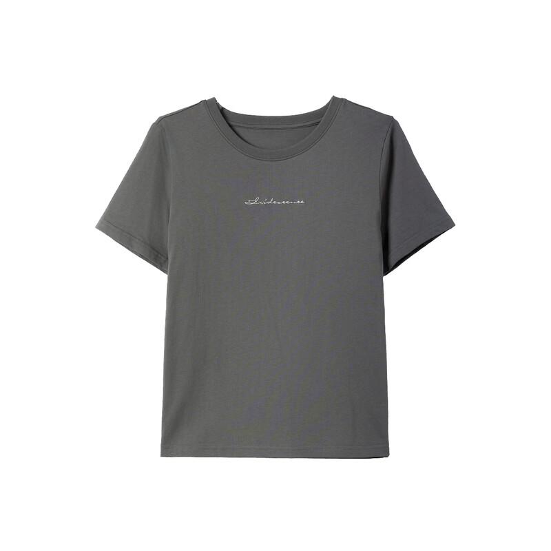 Demana Women's Breathable Cotton Letter Embroidered T-Shirt