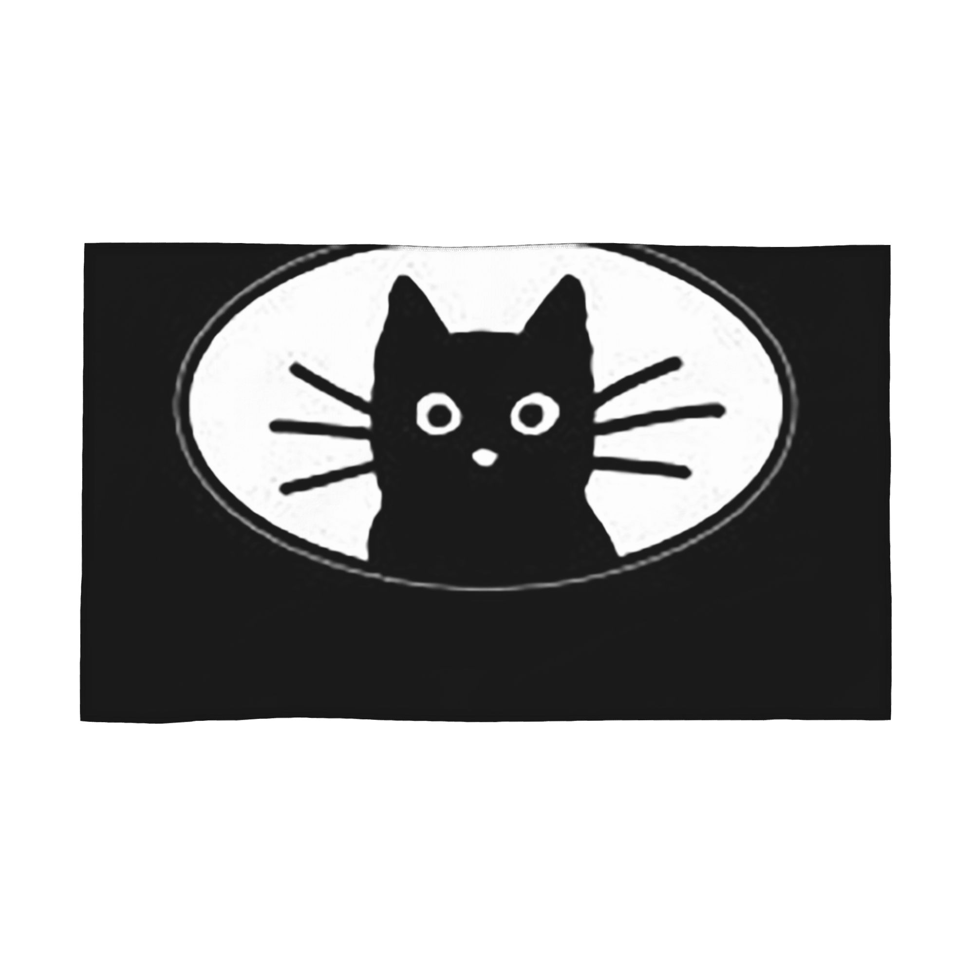 

Black Cat Fac Soft Face Towel Quick Dry Pool Bath Cotton Towels Absorbent Quick W40*H60(CM)