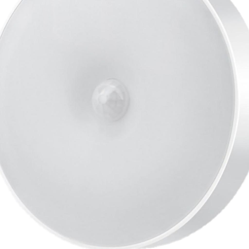 Round LED Night Light Lamp White Warm USB Rechargeable Wall Mount for Bedroom Kids Room Hallway