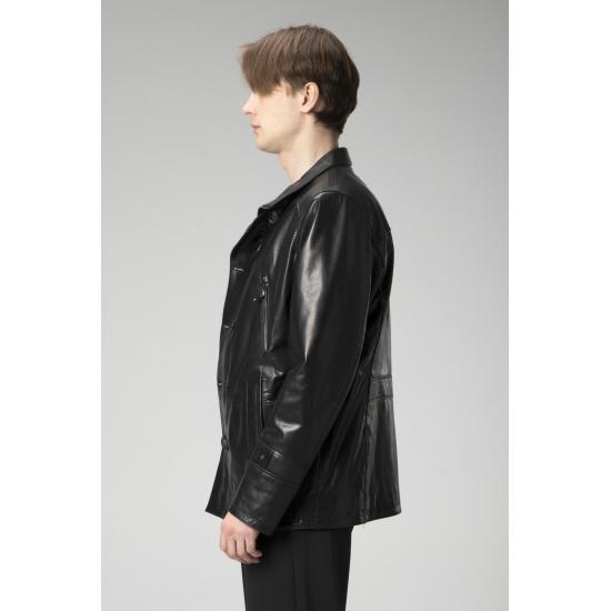 Mens Coat Comfortable Cut Vegetal Genuine Leather Men's Coat