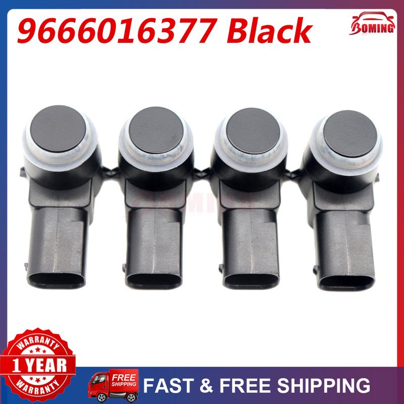 4pcs 9666016377 Black PDC Parking Sensor Bumper Reverse Assist For Citroen Berlingo C4 C5 C6 DS3 For Peugeot 307 308 407 Bipper