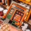Bookstore Night Light Wall Projector Miniature Book Store LED Lamp