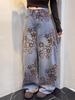 Straight Retro 2025 Slimming Jacquard Loose Jeans