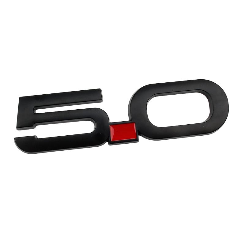 Car 3D Metal 5.0 Logo Decals Sticker For Ford Mustang GT GT50 2021 2020 2019 2018 Rear Trunk Body Badge Emblem Styling Stickers