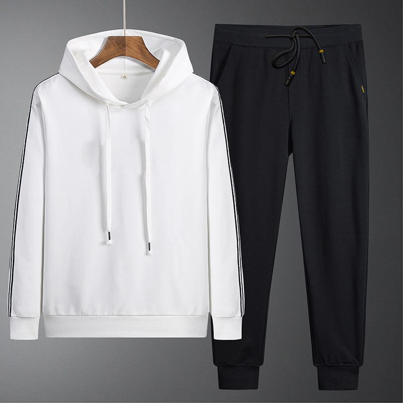 

Мужской спортивный костюм в корейском стиле с капюшоном XXXL белый