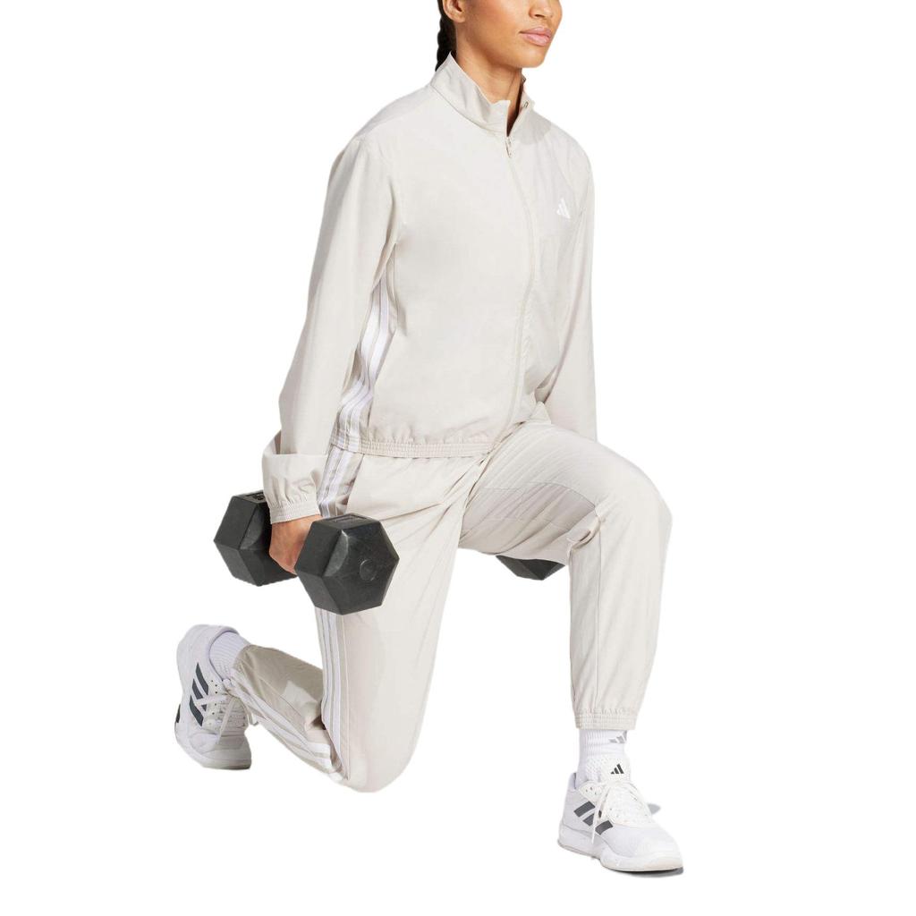 Adidas Essentials Train Sports Fashion Comfortable Stand Collar Jacket Women Jackets Gray JE6173