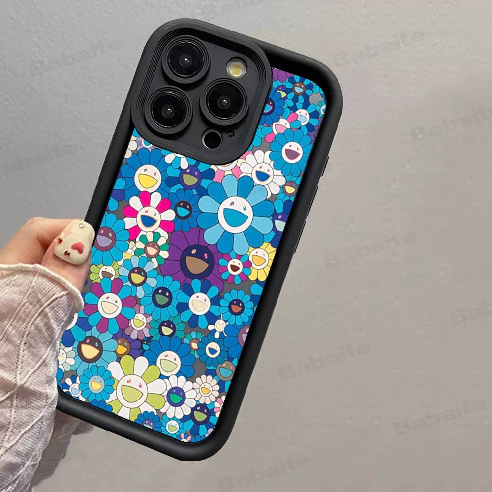 Art Japanese M-Murakami Artisti T-Takash Silicone Soft Phone Case For IPhone 17 16 14 13 12 11 15 Pro Max Plus Air Cover