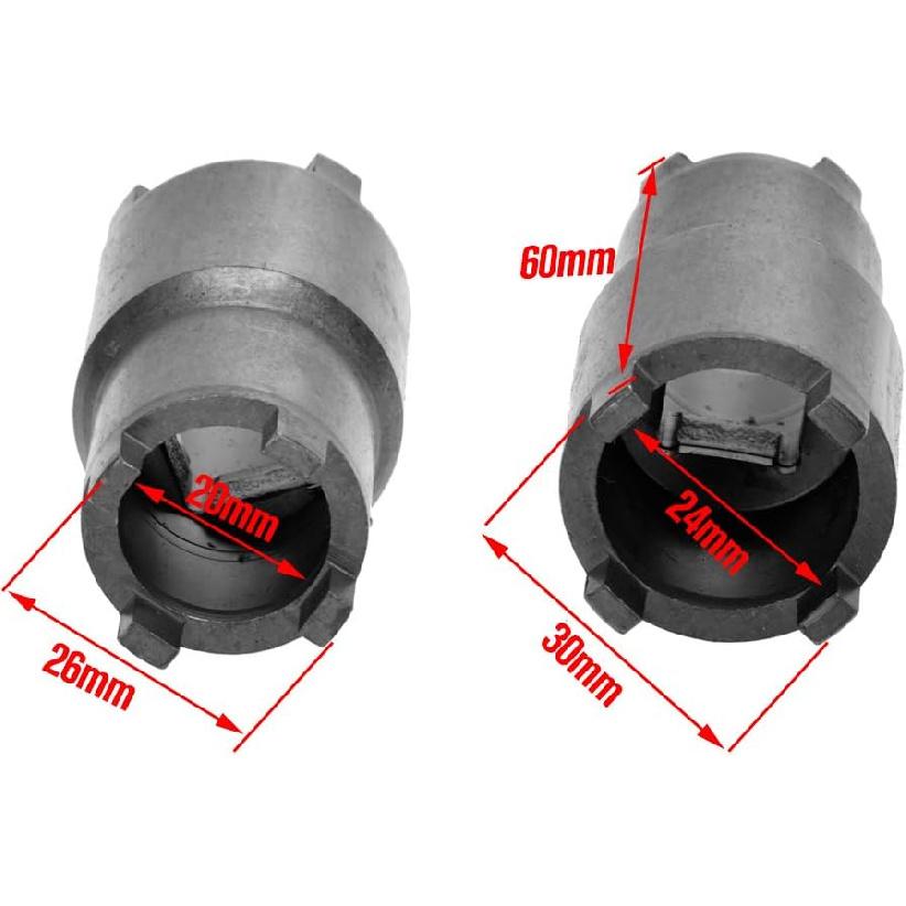 HIAORS 24Mm 20Mm Bipolar Clutch Tool Wrench Lock Nut Spanner For ATC 110 125 ATC 90 CA 200 CB 200 Bike Taotao Roketa SSR ATV Dirt Bike