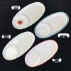 Food Grade Melamine Divided Oval Plate with Vinegar Dish