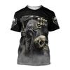 Skull Skull Streetwear T-Shirt Tee Punk Costumes Casual Polyester