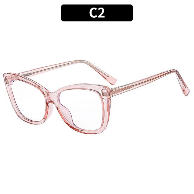 Cat Eye Anti-Blaulicht-Brille Damenbrille Trend Computerbrille Brille Transparente optische Brillenbrille