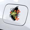 Samolepky na auto s motivem žáby, vtipné vodotěsné vinylové samolepky na motocykl, dekorativní doplňky, používané pro auto, motocykl, notebook, dodávku