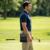 Bolsa de Golfe de Três Camadas Portátil com Zíper para Pendurar na Cintura Porta-Acessórios para Tacos de Golfe com Clipe para Fixação Fácil