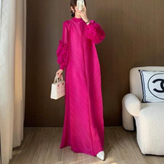 Elegant Short-Sleeve Stand-Up Collar Cheongsam Dress