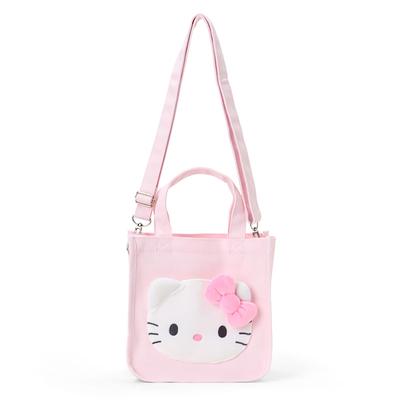 Mini bolsa tote Love Hello Hello Kitty rosa aço bolsa de ombro para maiores de 3 anos 606413 [Sanrio] 2-vias (Eu gatinha) algodão, poliéster,