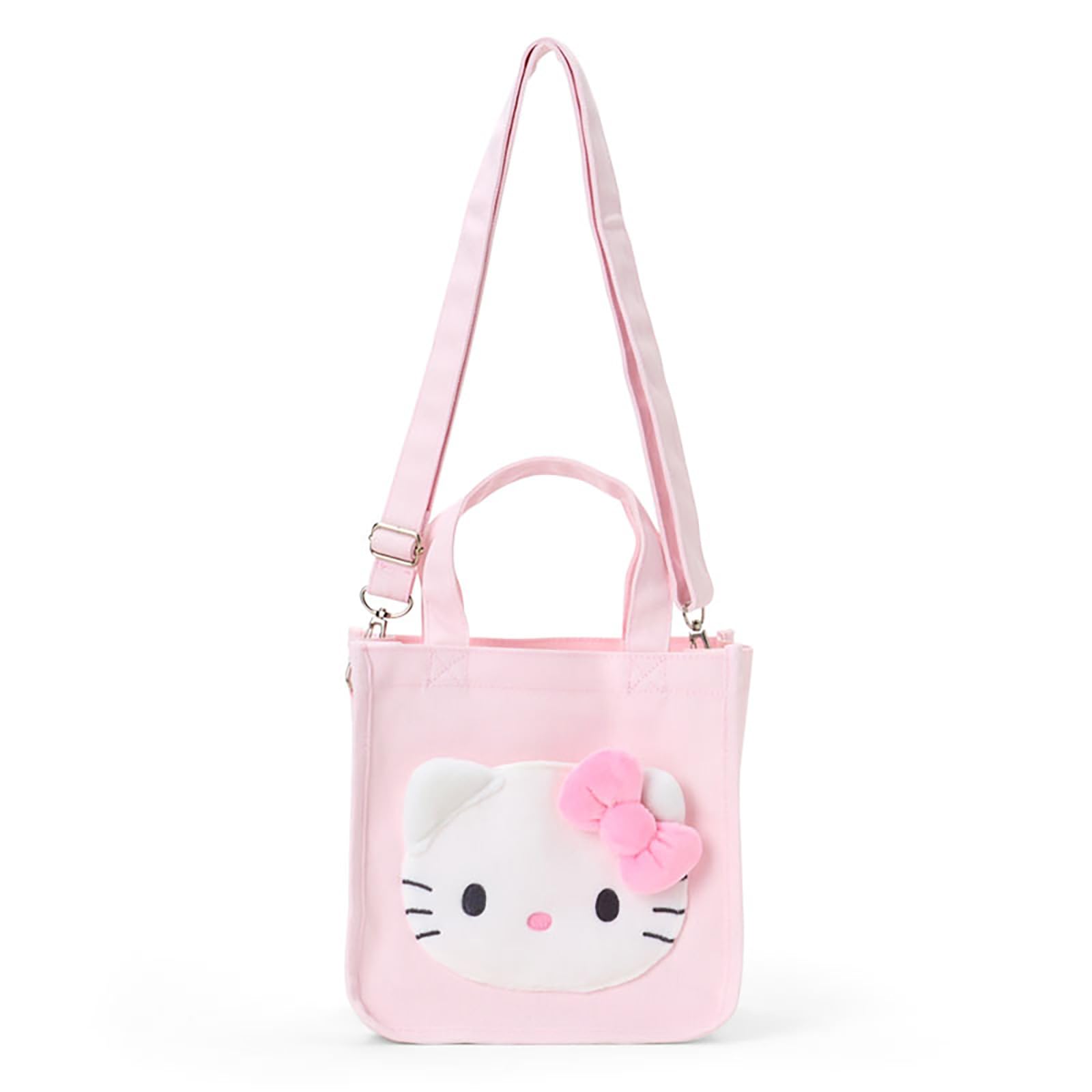 

Мини-сумка Love Hello Hello Kitty, розовая стальная сумка через плечо для детей от 3 лет и старше 606413 [Sanrio] 2-сторонняя (Я Китти) хлопок, полиэстер,