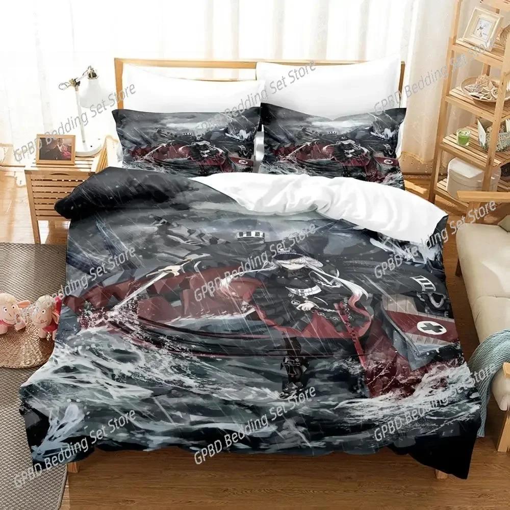 3D Print Anime Azur Lane 3D Bedding Set Duvet Cover Pillowcases Single Twin Full Queen King Size Home Decor Quilt Boys Gift Quil
