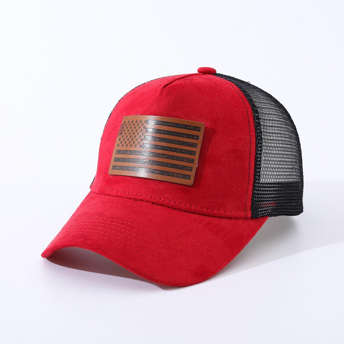 Hat Suede American Flag Independence Day Baseball Cap Outdoor Cap adjustable