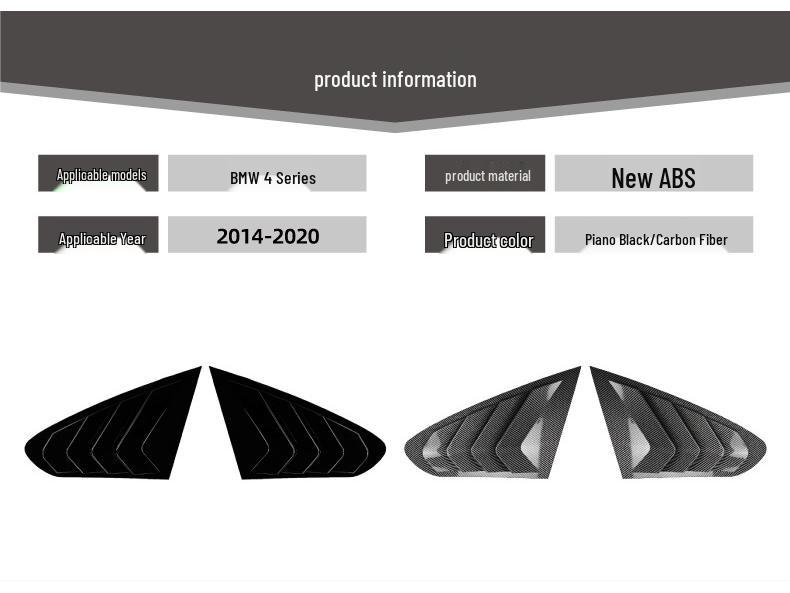BMW 4 Series F36 (2014-2020) Rear Window Louver Sticker - Exterior Modification Accessory