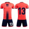 Men Women Soccer Jersey Set Uniforms Children Sublimation Football Kits Clothes Soccer Shirts Sport Uniform Training Suit Orange