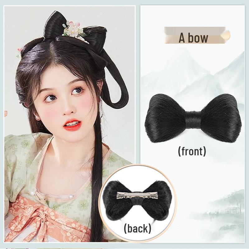 Chinese Style Braided Wig Bun for Bridal Hairstyles