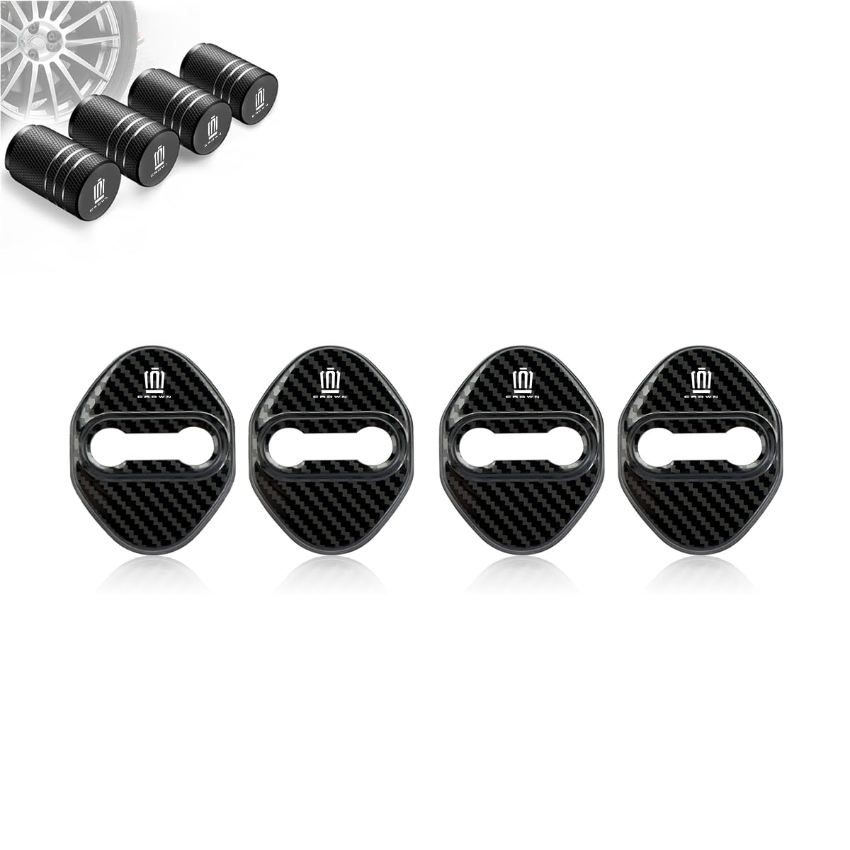 

Crown Sport Exclusive Accessories Car Door Striker Cover Door Lock Cover CROWN SPORT Custom Parts Crown Sport 30 Series Interior Parts Mirror Finish