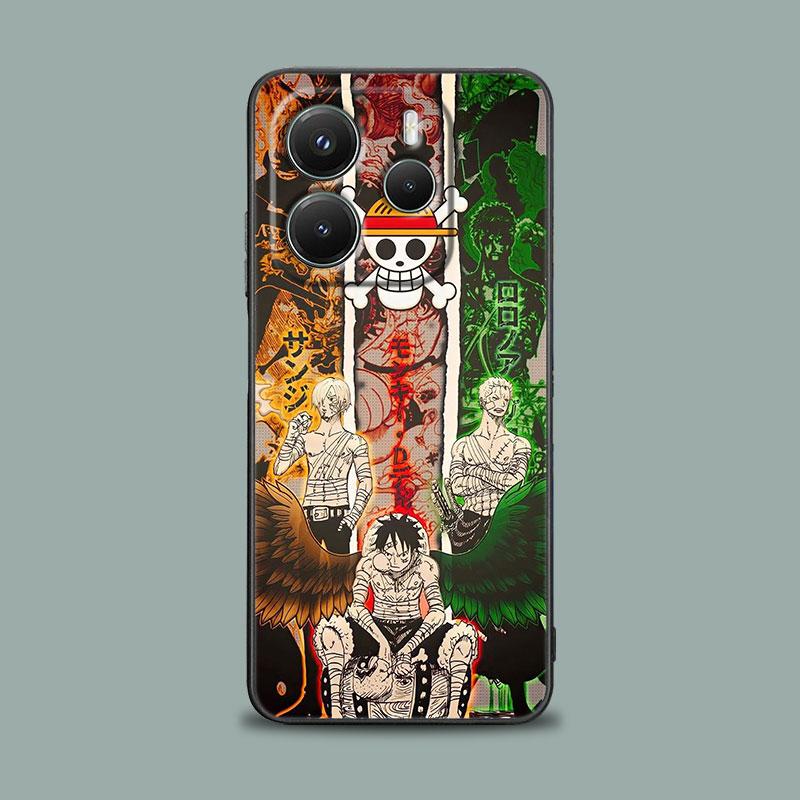 Soft Case For Xiaomi Redmi Note 15 14 13 12 11 10 Pro Plus For Redmi 15C 15 14C 13C 12C Phone Cover Luffy Zoro Anime One Pieces