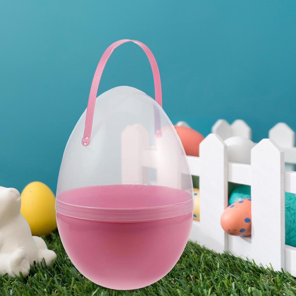 Container for Easter Eggs with Practical Handle, Made of PP, Fillable Creative Fillings,