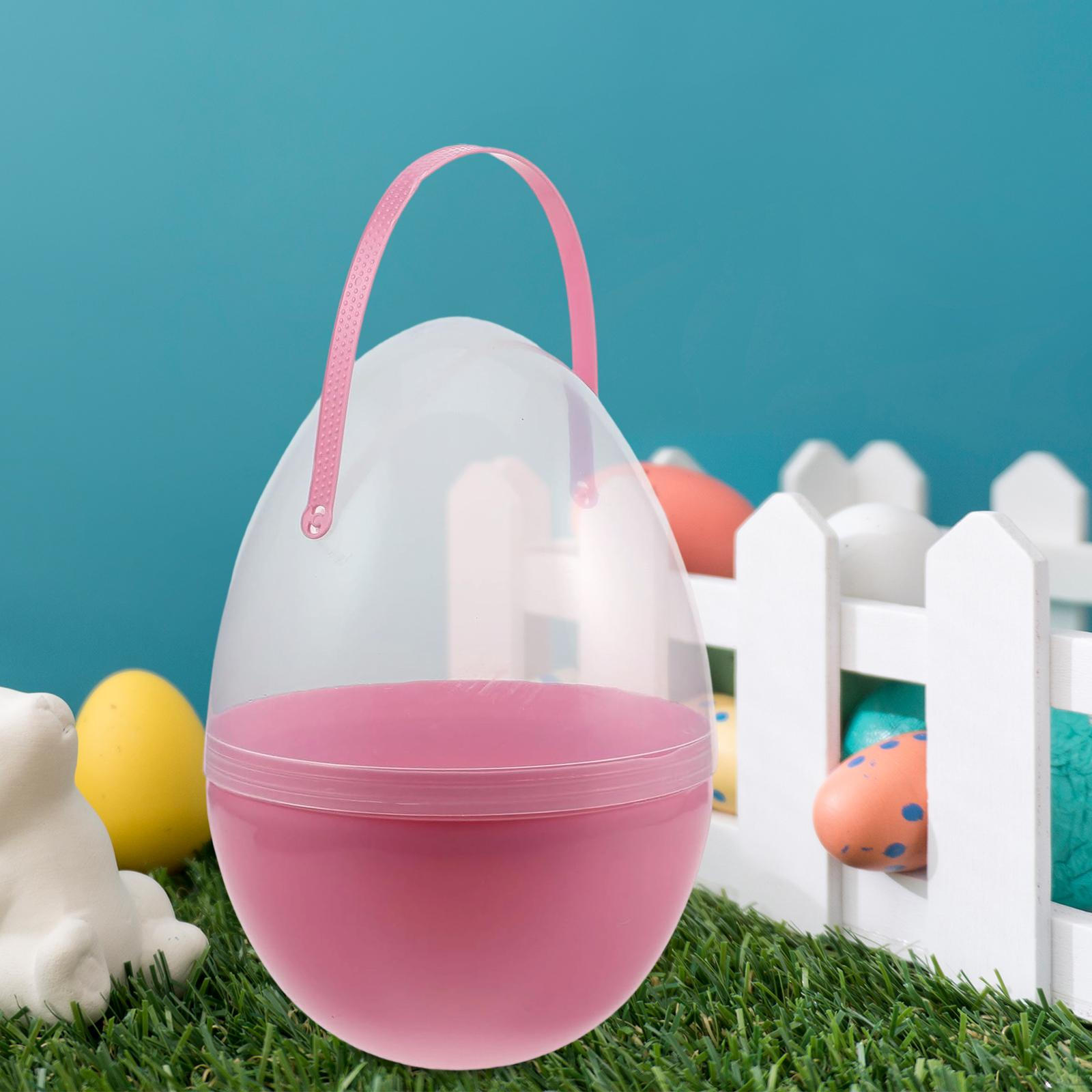 

Container for Easter Eggs with Practical Handle, Made of PP, Fillable Creative Fillings, розовый