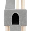 Vidaxl Cat Tree, With Sisal Posts, Light Gray, 190 Cm