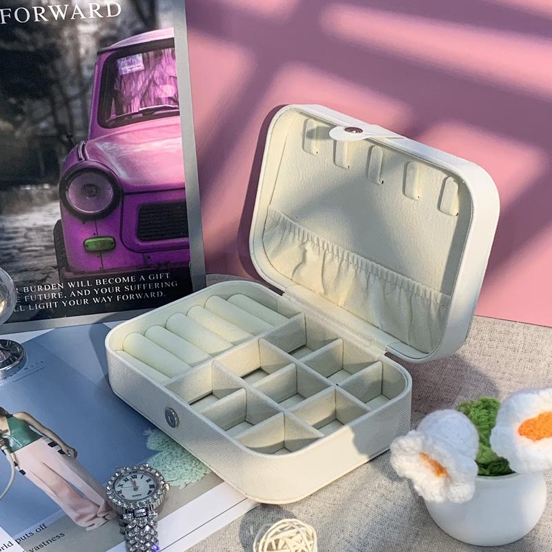 

Длинная шкатулка для хранения украшений 5 новых изысканных ювелирных изделий высокого класса, серьги, шкатулка для золотых украшений, новая многослойная. белый