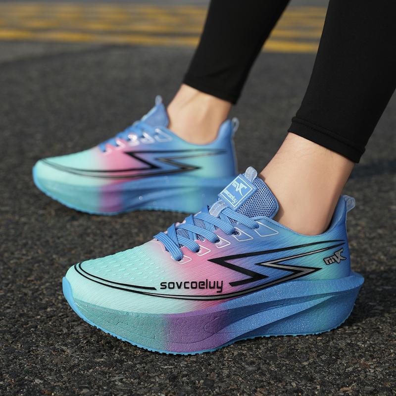 Herren Sports Spezialität Marathon Laufschuhe Carbonplatte Atmungsaktiv Leichtgewicht Damen Bequem Sportlich Rutschfest Dämpfung Stabilität Sneaker