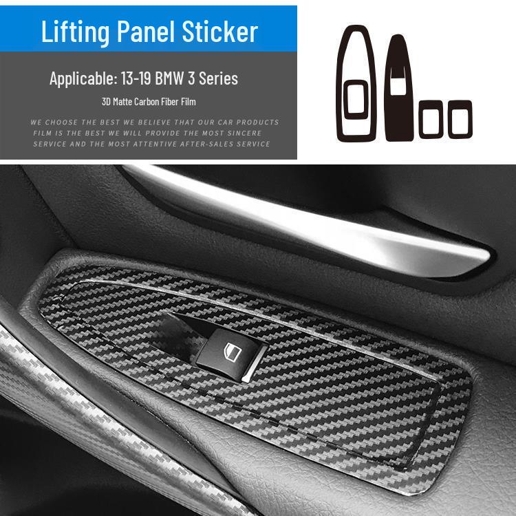 BMW 3 Series GT (2013-2019) 320li Carbon Fiber Interior Sticker for Center Console