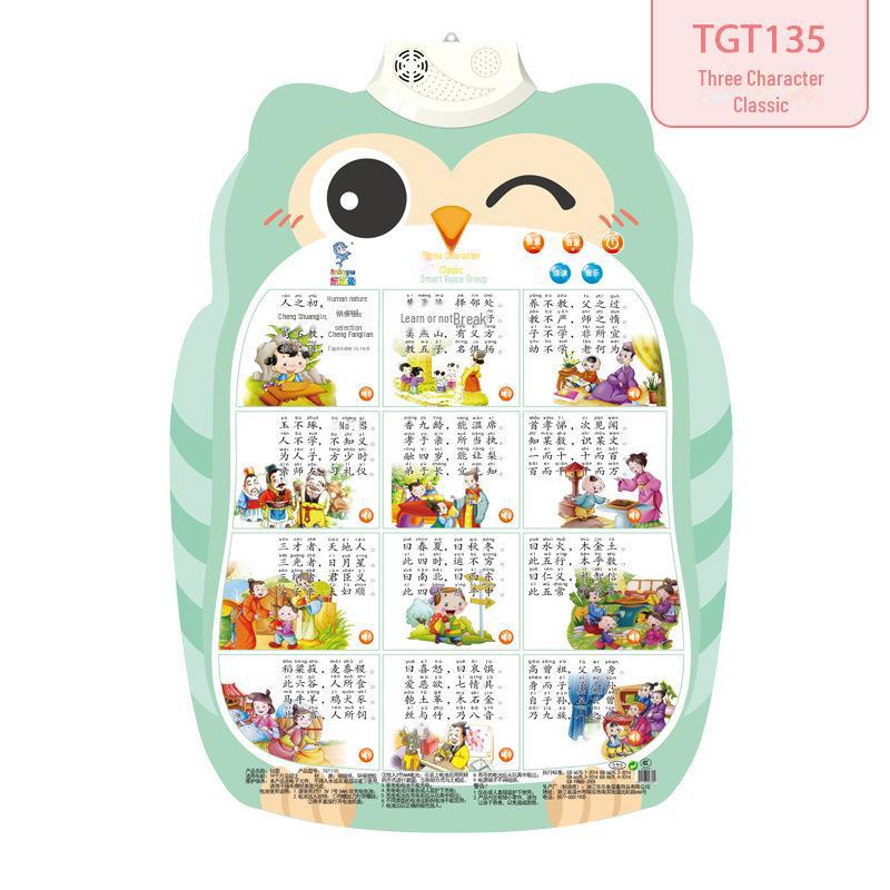 Interactive Baby Sound Wall Chart: Early Education, Cognitive Development, Pinyin Alphabet for Children.