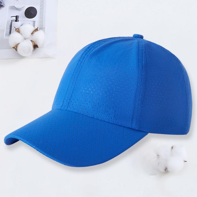 Summer laser punching breathable mesh quick drying baseball cap men's and women's leisure sun protection outdoor sun hat