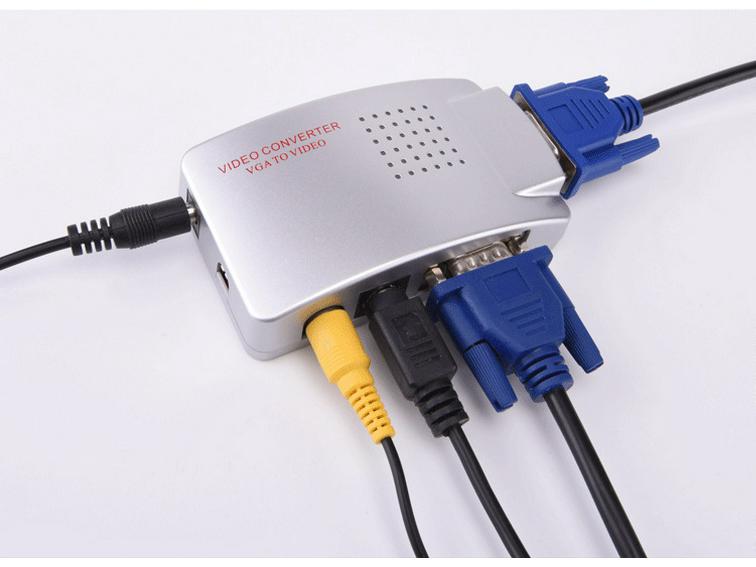 AV to VGA/BNC Video Converter - RCA to Monitor Adapter