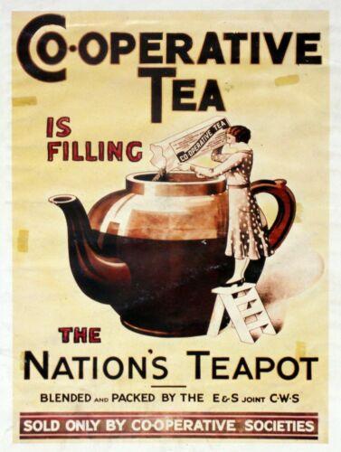

Cooperative Tea vintage style metal sign man cave shed Home Decor plaqueAluminum 20x30cm（7.8x11.8inch）
