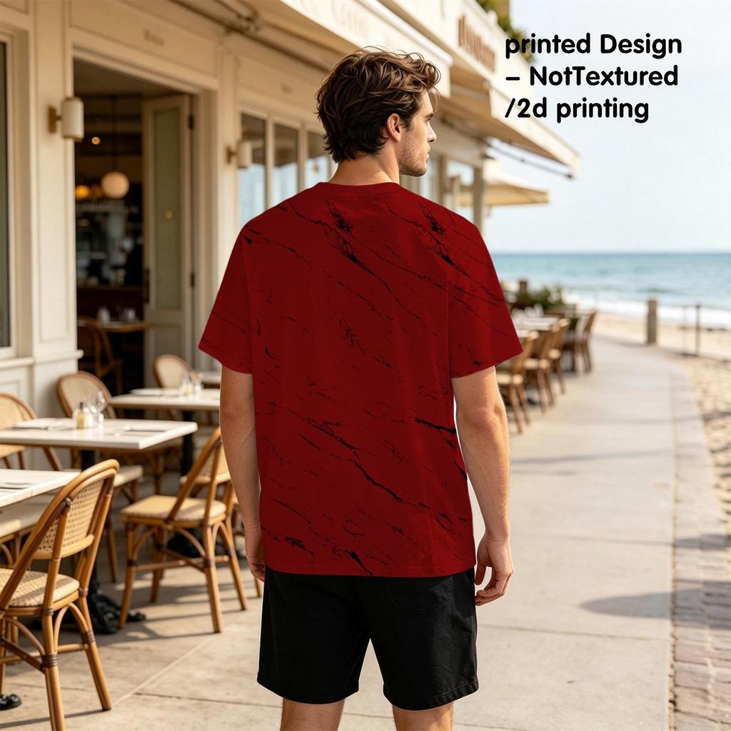 Men's Halloween T-Shirt, Polyester, 2D Print, Stylish, Skin-friendly, Versatile Casual Basic Top for Daily Wear