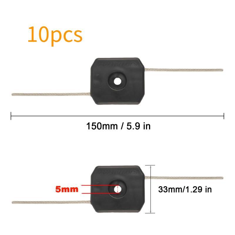 5-18Pcs Break Resistant Cordless Grass Trimmer Replacement Steel Wire Line Electric Trimmer Accessory for Outdoor Weed Cutting