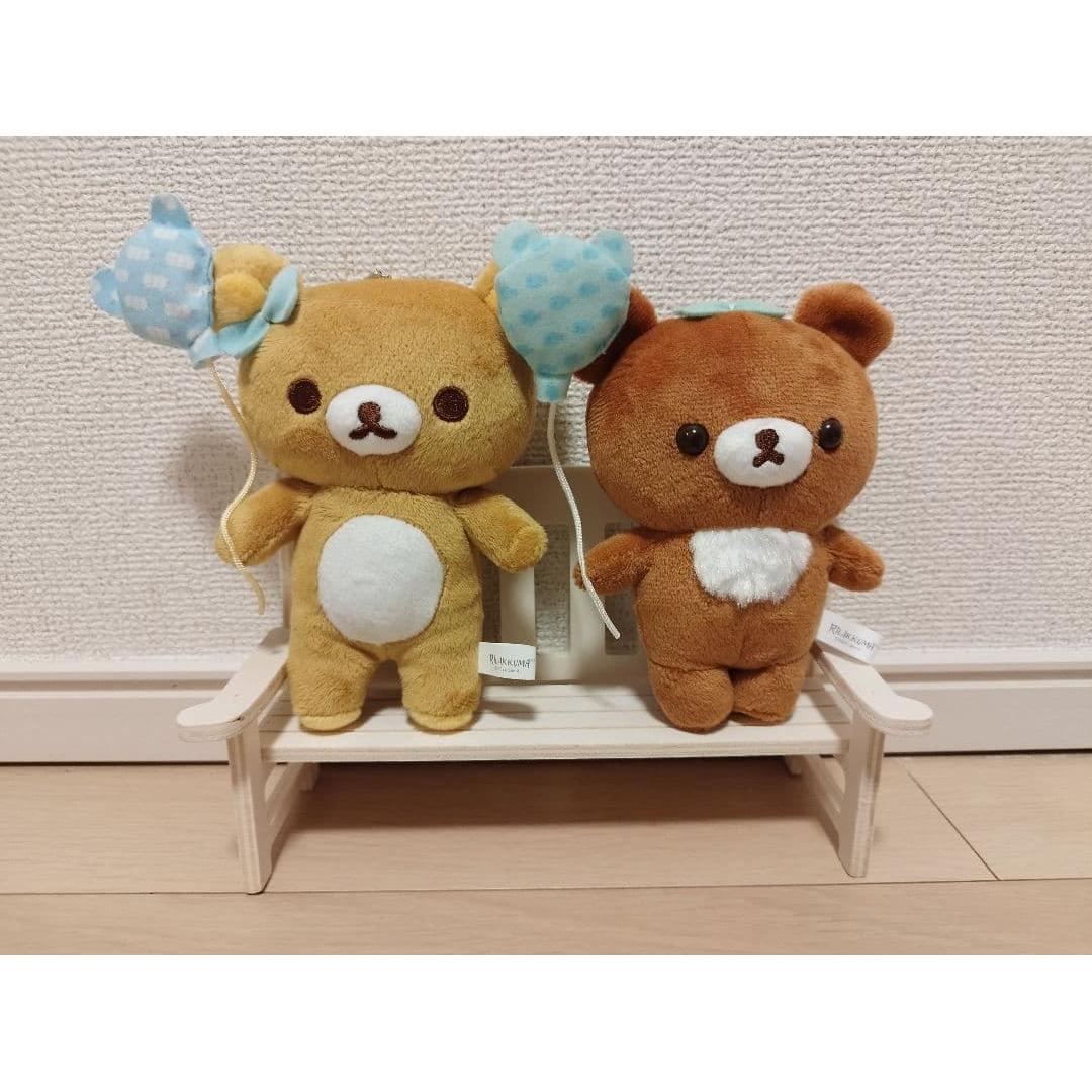 Rilakkuma balloon mascot key chain set of 2