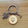 Legal Keychain: Scales of Justice & Gavel Charm - Perfect for Lawyers