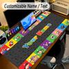 Large Mouse PadSuper Mario Custom Name Text Personalized Desk Mat Non Slip Gaming Pad