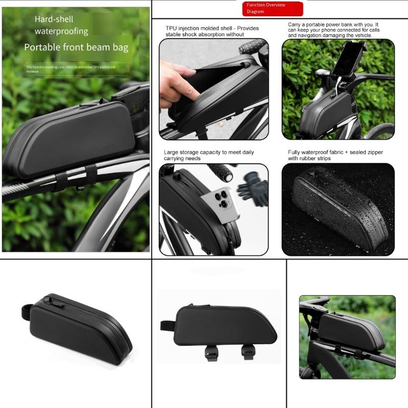 Rennrad Frontrahmen Tasche Fahrräder Front Oberrohr Taschen Aufbewahrungstasche Radsport Werkzeug Front Sattel Tasche für Mountainbike