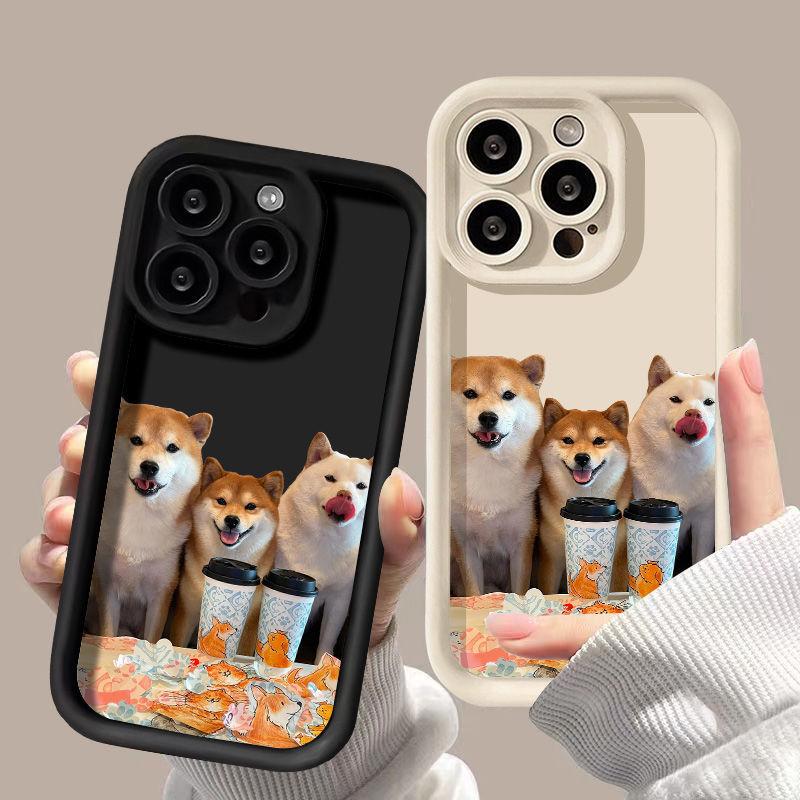 Milk tea dog for iPhone17ProMax mobile phone case 16 Apple 17 matte 14/15 premium 13 factory