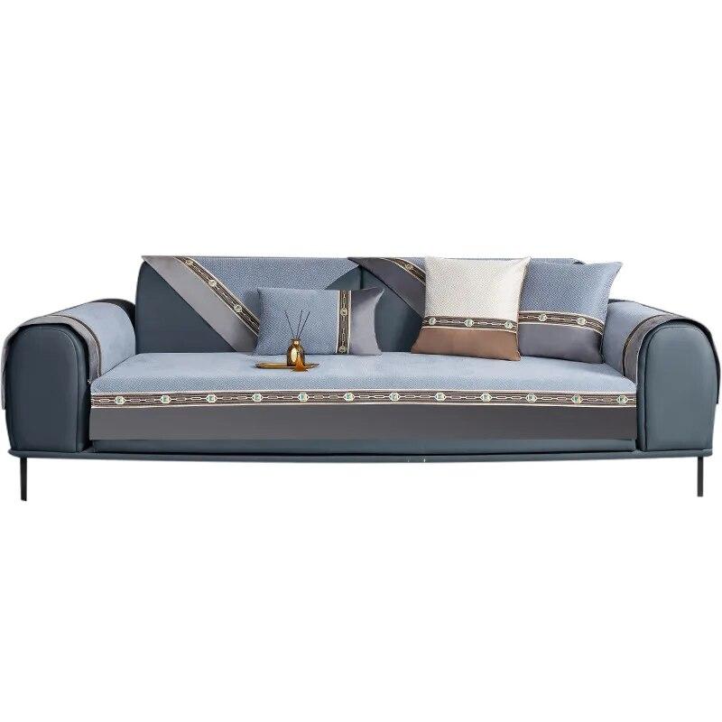 Luxuriöses, rutschfestes Sofakissen, modisch, elegant, vier Jahreszeiten, universelles Sofa, Handtuch, Couchkissen, Spleißen, Kombination, Couchbezüge