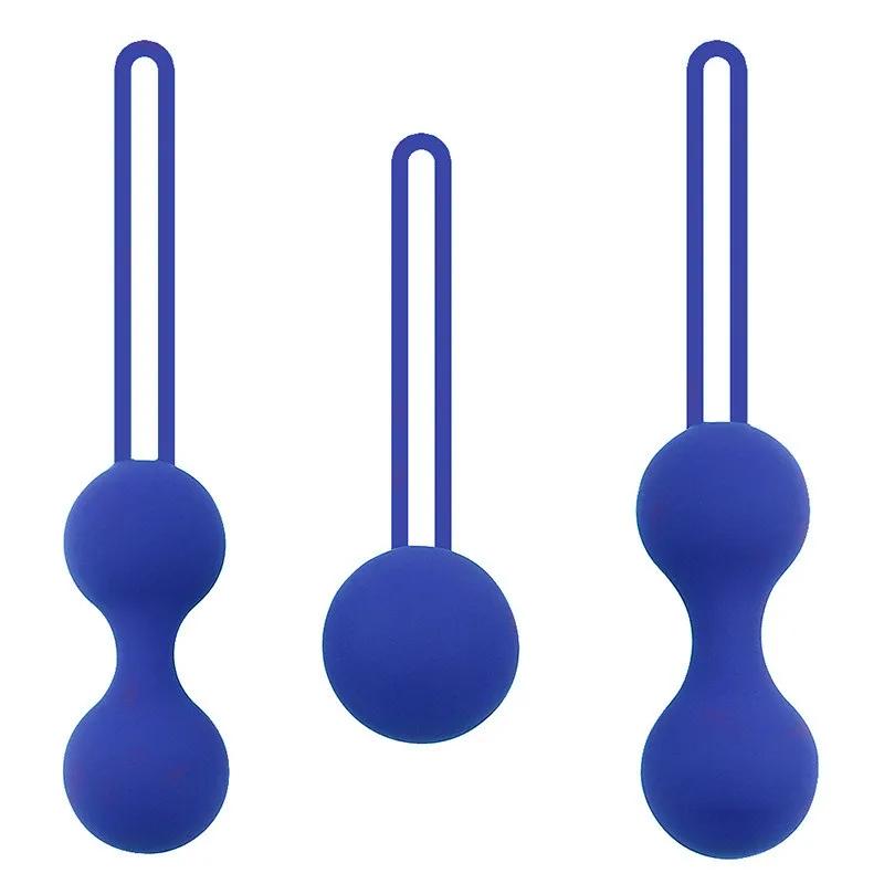Silicone Vaginal Balls Sex Toys For Women Vagina Tighten Exercise Chinese Kegel Balls Vibrator Pelvic Ben Wa Balls Anal Balls