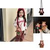 Bear Cute Knit Sling Bag For Kids Ideal For Daily Wear With Charming Cartoon Animal Design