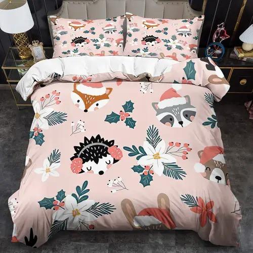 Comforter Hedgehog With Hedgehog Pattern Suitable For Children Boys Girls And Adults Warm Soft And Breathable